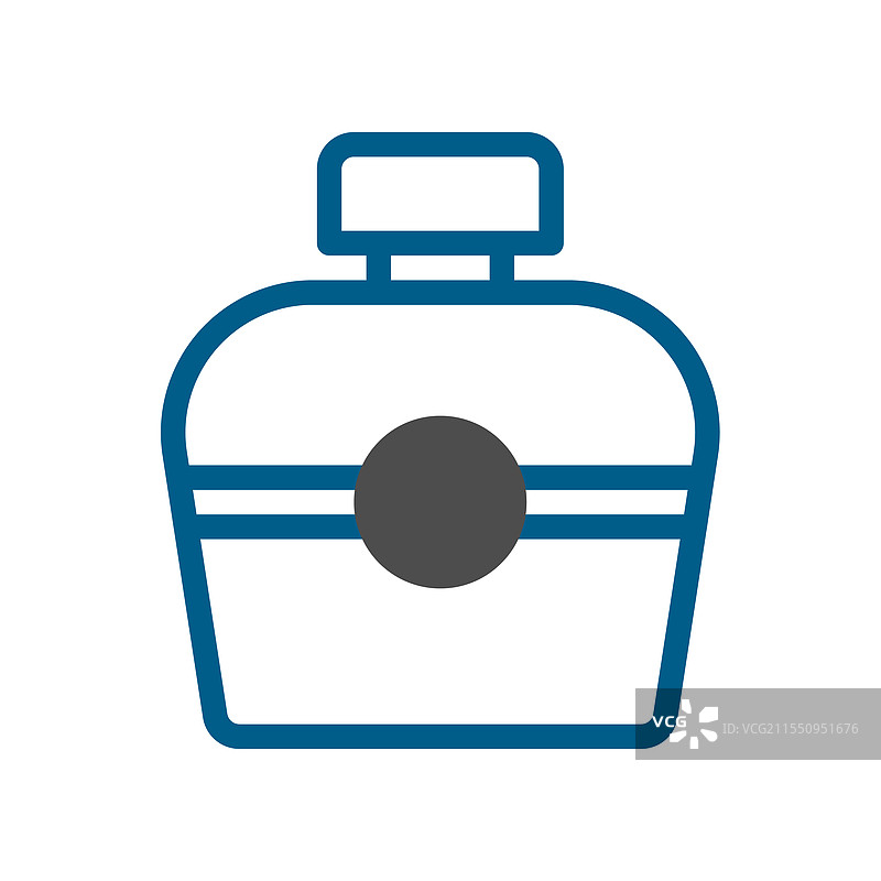 香水瓶图标，香氛之美的概念图片素材