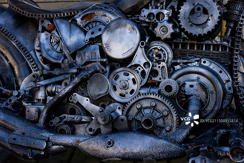 摩托车局部图片素材