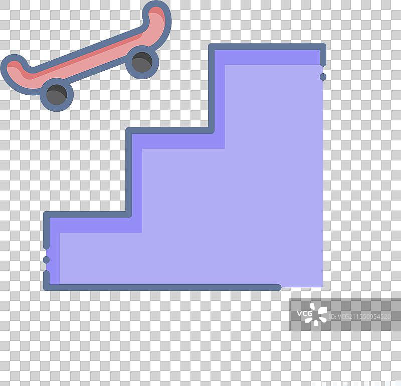 与滑冰相关的图标步骤涂鸦风格图片素材