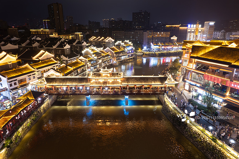 郴州裕后街夜景图片素材