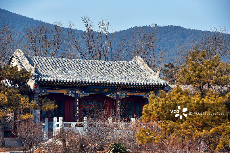 太原晋祠公园东园菊馆图片素材