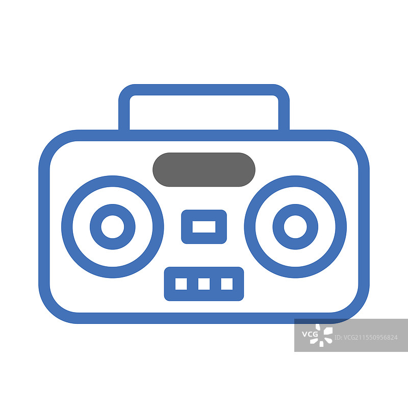 复古音乐的复古音响图标概念图片素材