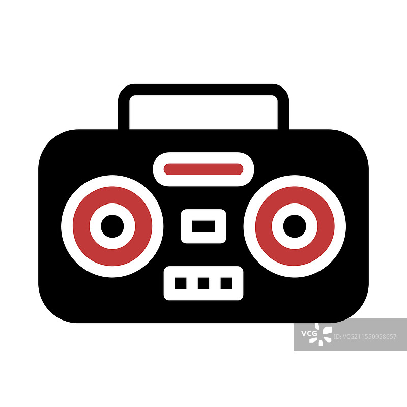 复古音响图标，概念来自于怀旧音乐图片素材