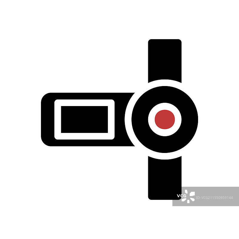 数字摄像机图标，录制概念图片素材