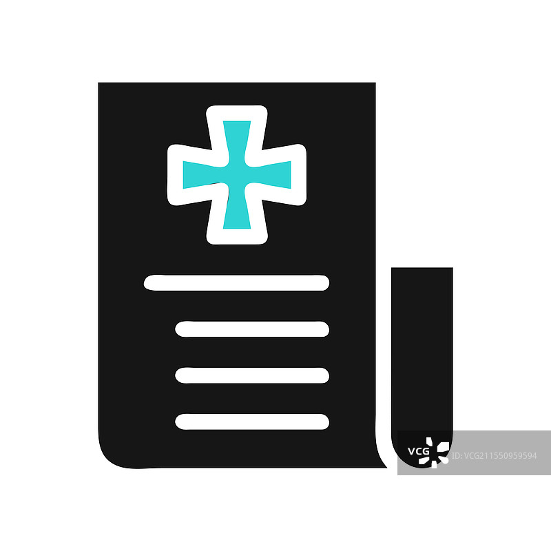 处方的医疗文档图标概念图片素材