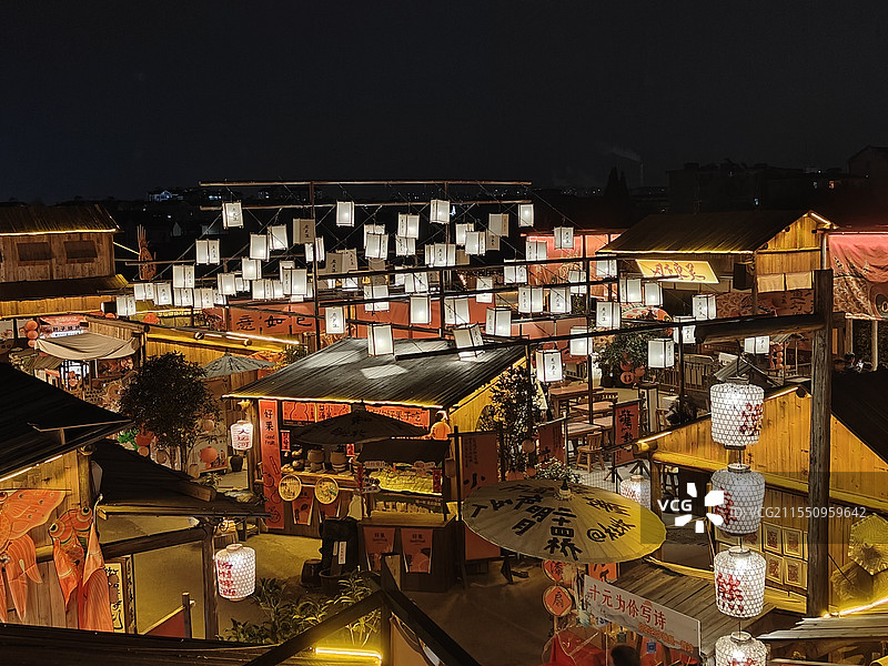 扬州鱼灯集市图片素材