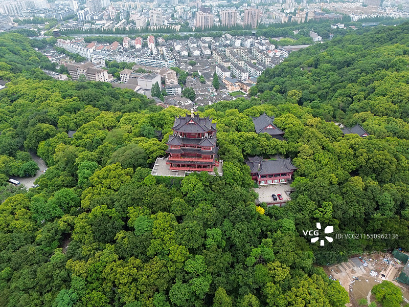 航拍城隍阁图片素材