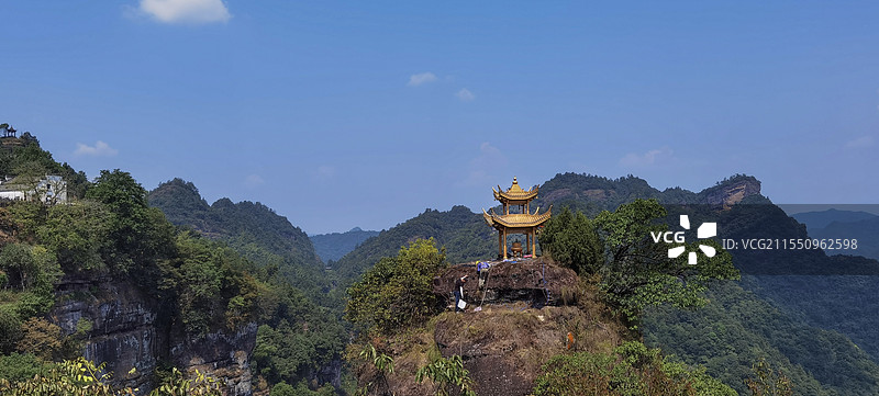 道教名山齐云山图片素材