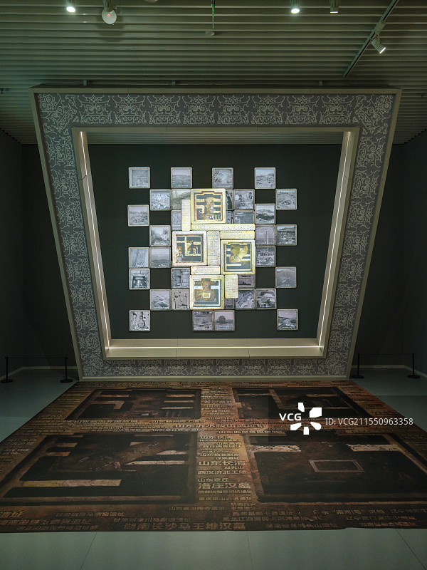 山东博物馆“走进考古展”内景图片素材