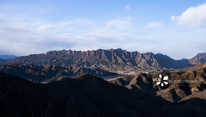 司马台长城所在的山岭图片素材