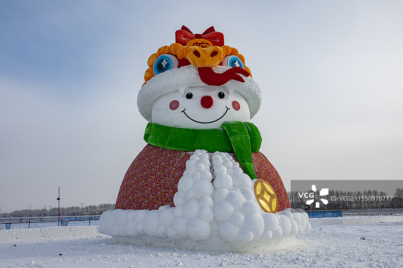 闫家岗雪人图片素材