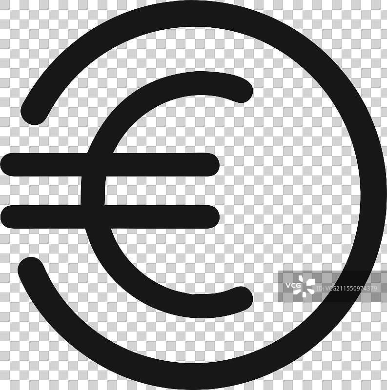 欧元符号图标图片素材