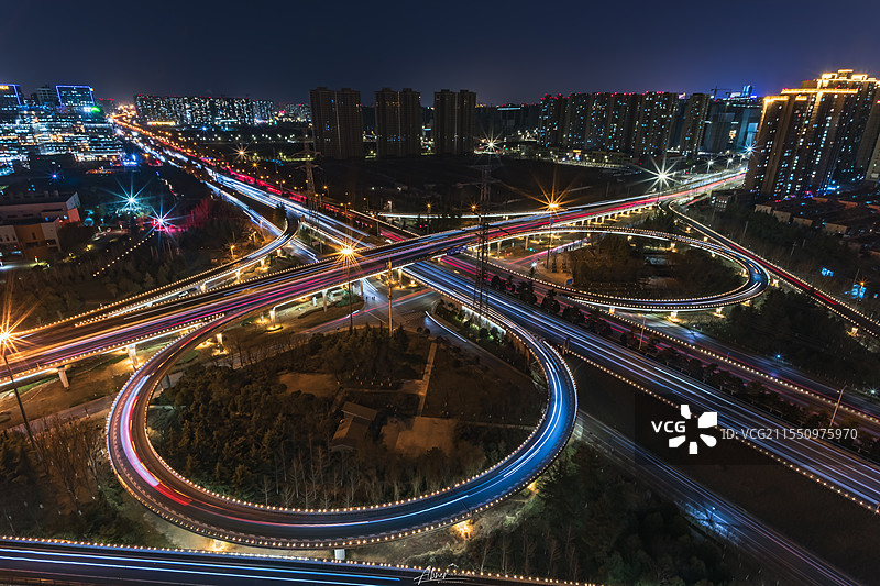 西安丈八立交图片素材