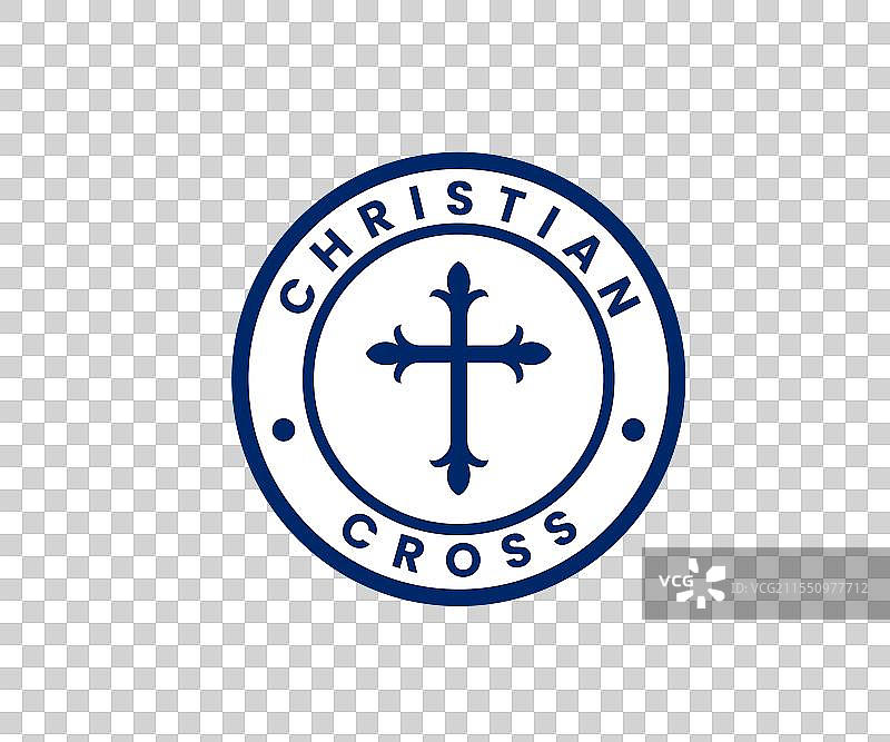 十字架标志设计或基督教十字架图标标志图片素材