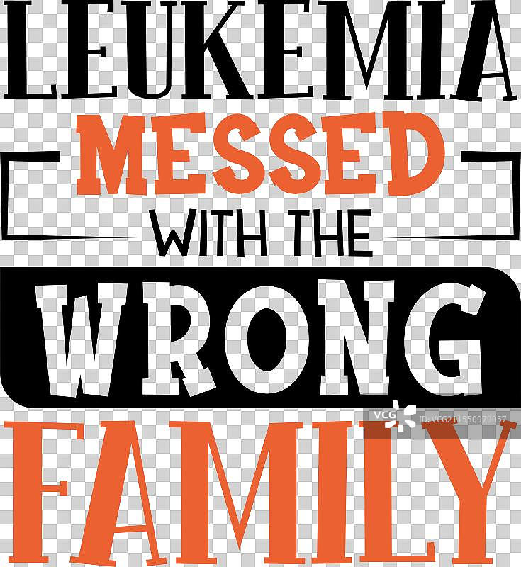 白血病惹上了错误的家庭图片素材