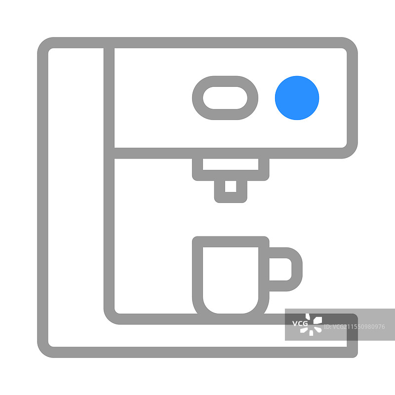 现代咖啡机图标，意式咖啡机图片素材