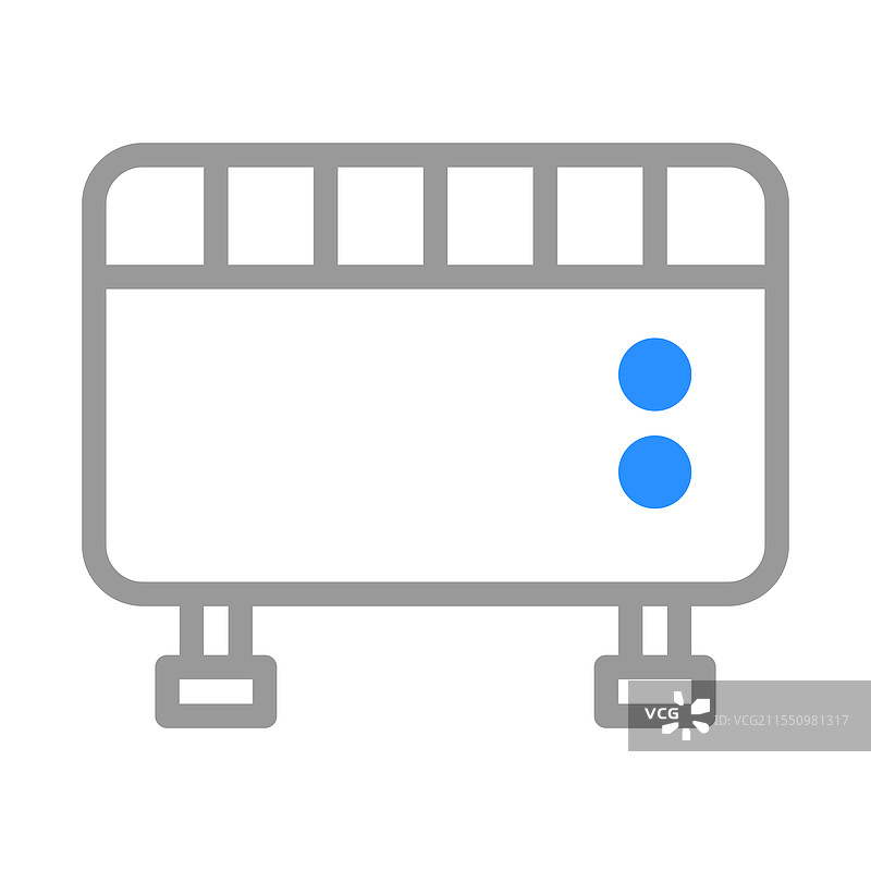 电热器图标，家居供暖概念图片素材