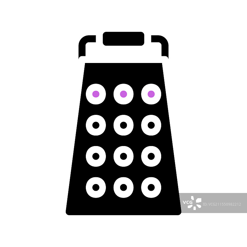 奶酪擦丝器图标，厨房用具用于擦丝图片素材