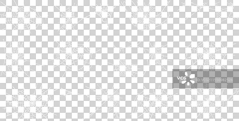 阴森的万圣节旧蜘蛛网，大小不一图片素材