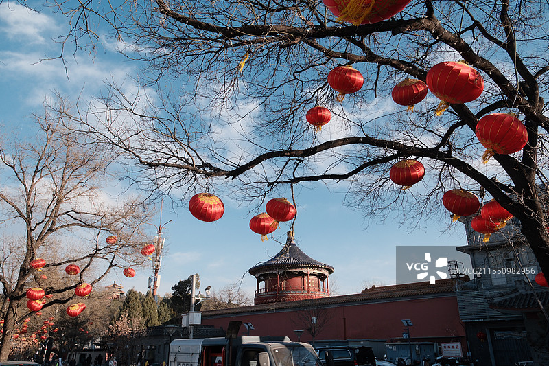 北京北海公园春节图片素材