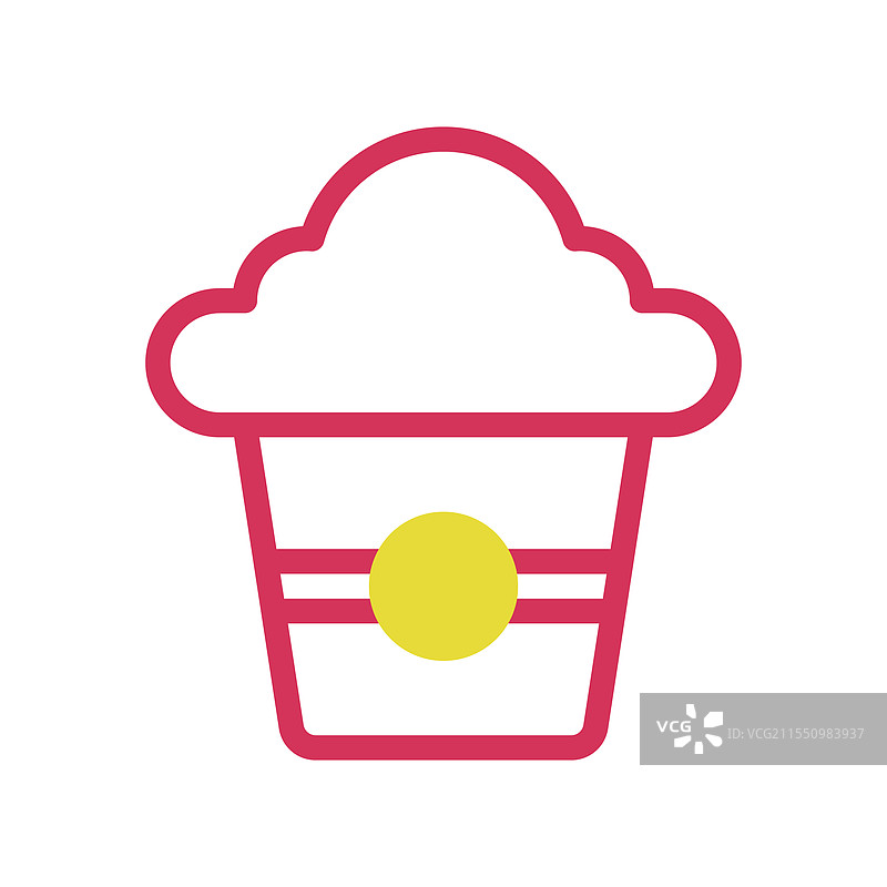 冰淇淋杯图标甜点食品夏季图片素材