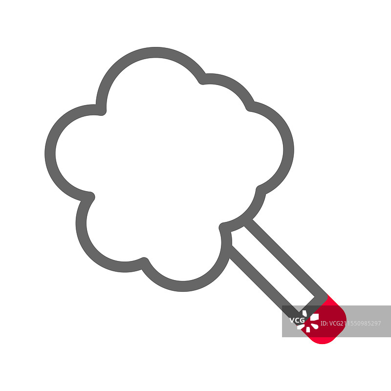 烟草香烟的吸烟图标概念图片素材