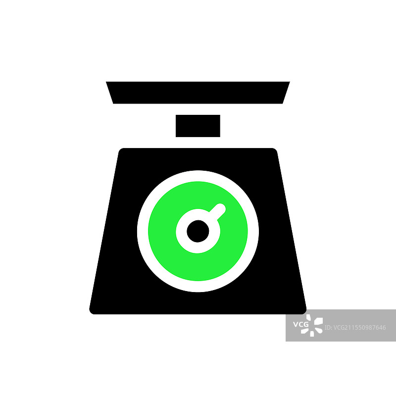 厨房秤图标，测量的概念和图片素材