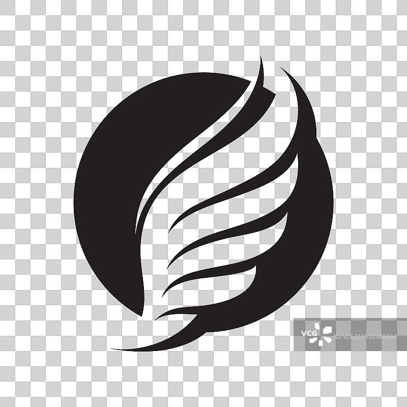 黑色翅膀标志，鹰，猎鹰图片素材