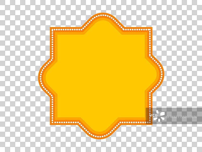 装饰性的金色复古框架平面设计图片素材