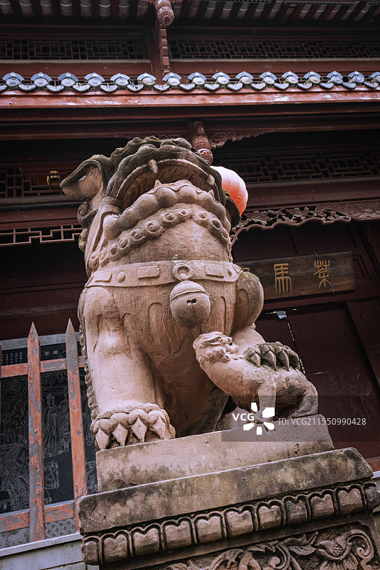 千年古镇川西水乡成都崇州街子图片素材