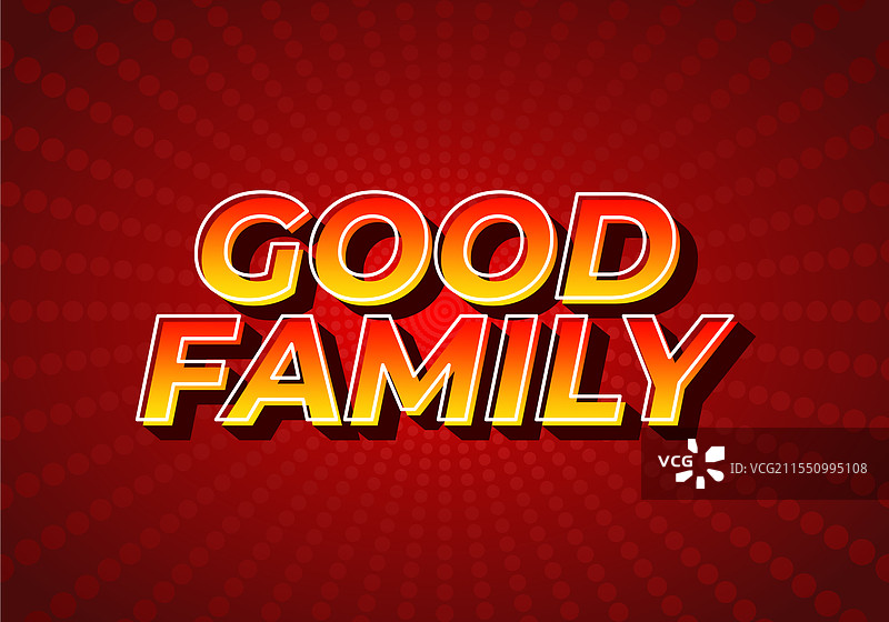 吸引眼球的好家庭文字效果与色彩图片素材