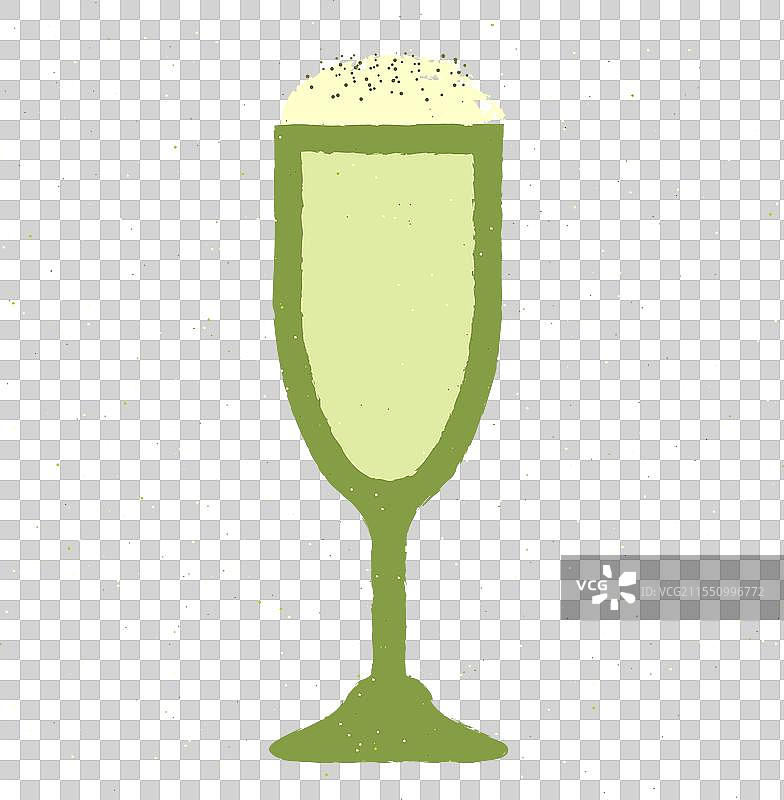 绿色气泡水果鸡尾酒奶昔图片素材