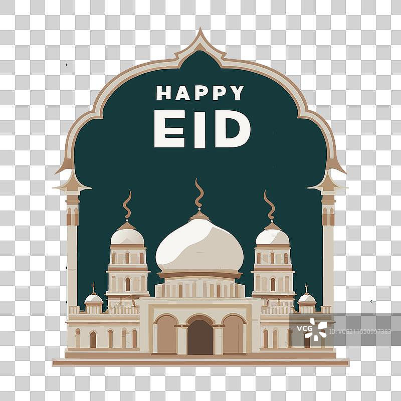 快乐的开斋节 2024图片素材