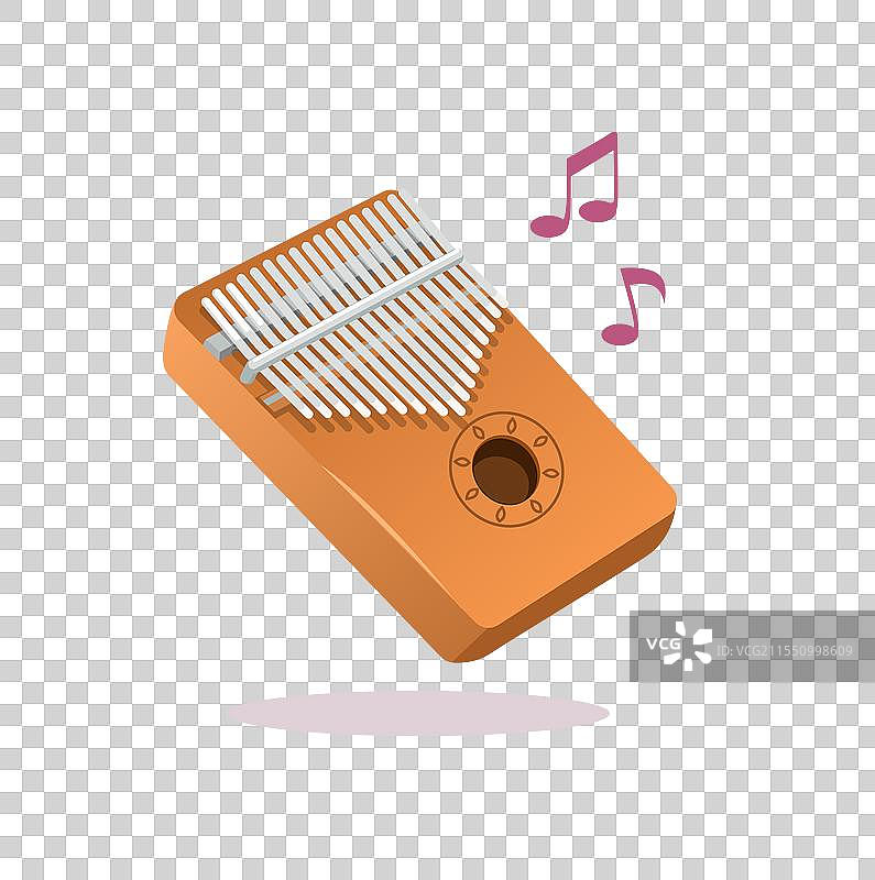 卡林巴或姆比拉乐器图片素材