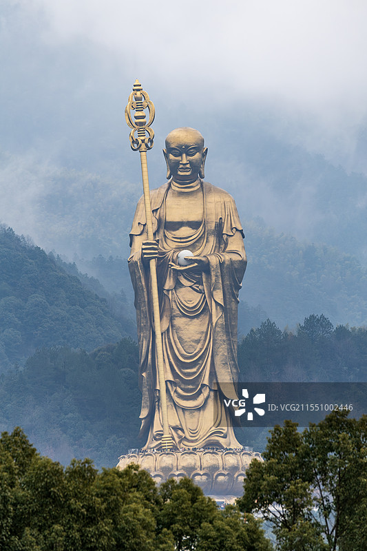 佛教四大名山之安徽九华山图片素材