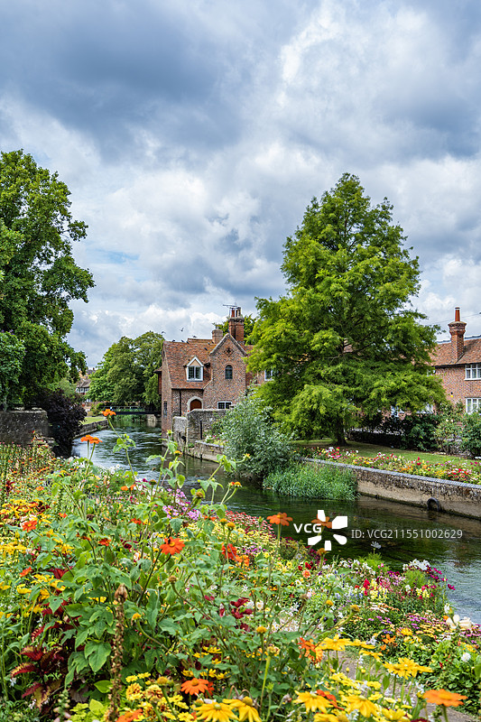 英国东南部小镇坎特伯雷景观图片素材