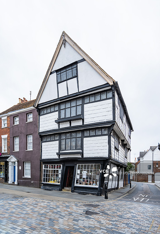 英国东南部小镇坎特伯雷景观图片素材