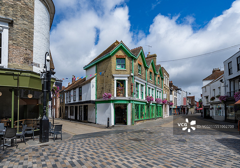 英国东南部小镇坎特伯雷景观图片素材