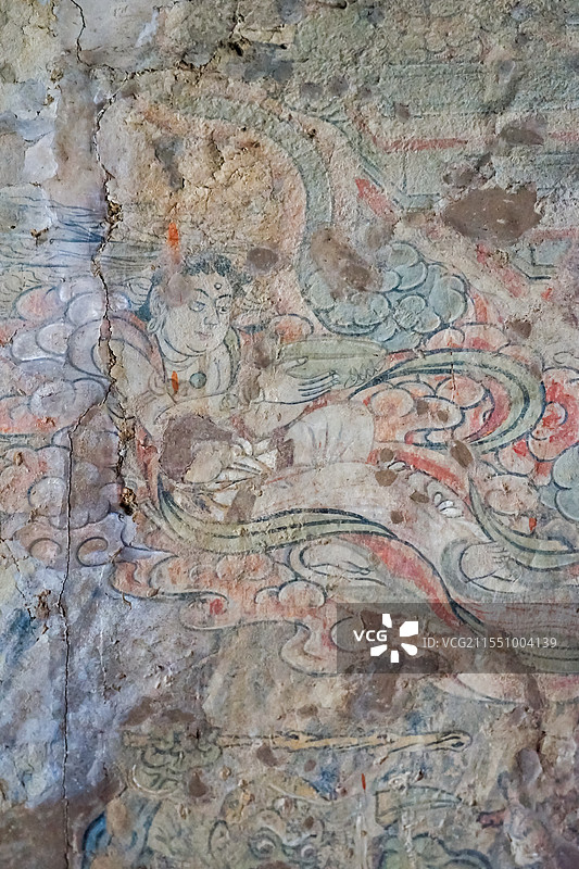 山西省长治市平顺县大云禅院佛教壁画图片素材