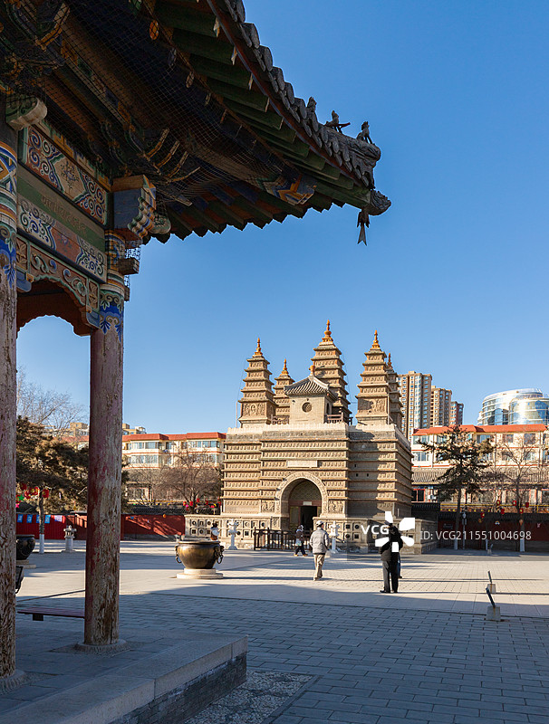 呼和浩特金刚座舍利宝塔图片素材