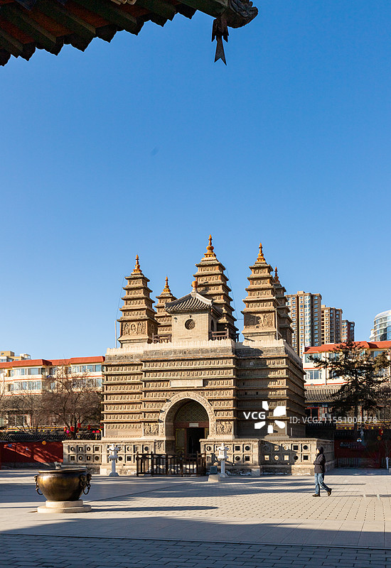 呼和浩特金刚座舍利宝塔图片素材