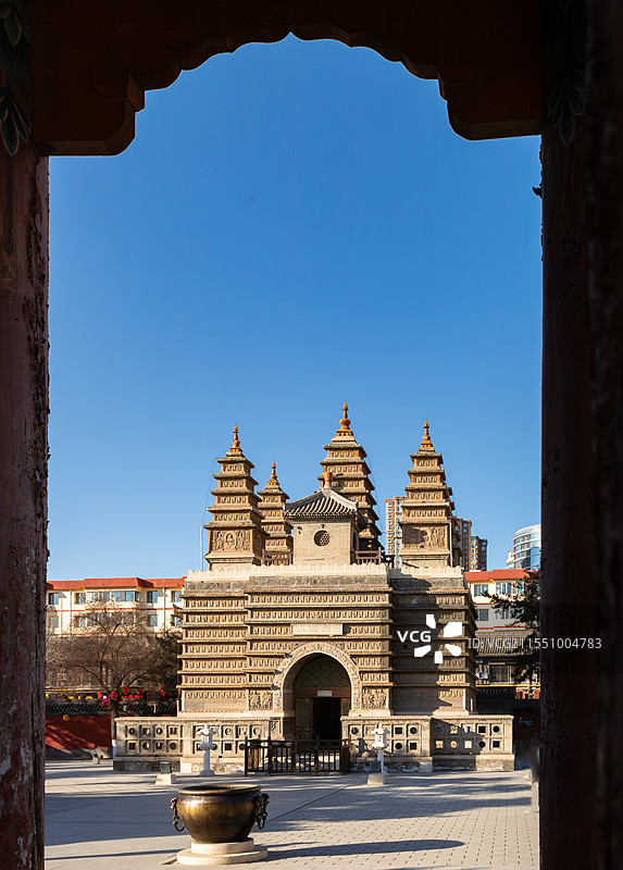 呼和浩特金刚座舍利宝塔图片素材