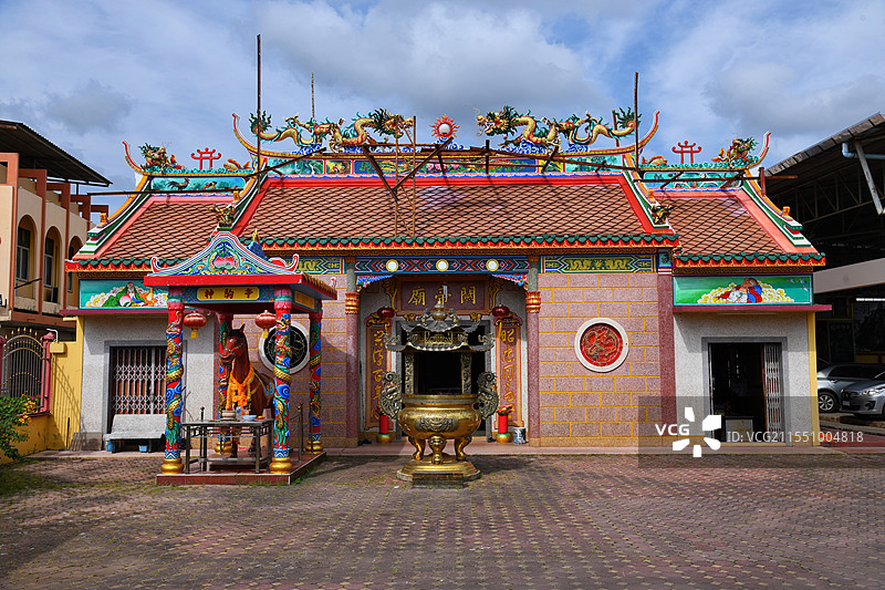 泰国合艾关帝庙图片素材