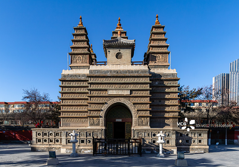 呼和浩特金刚座舍利宝塔图片素材
