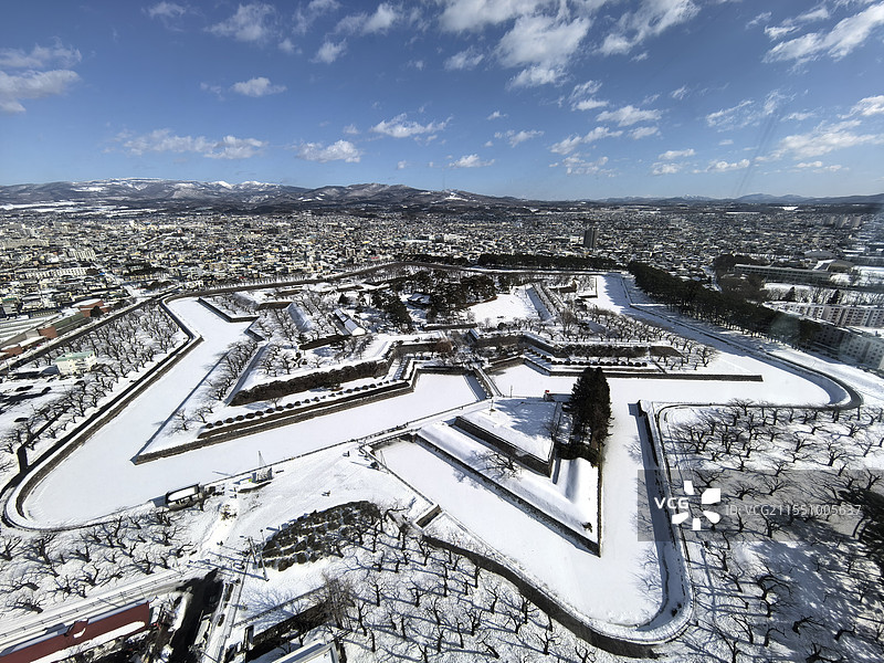 日本北海道函馆五棱郭图片素材