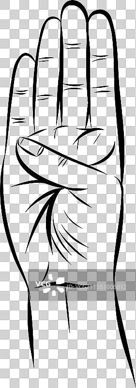 手语字母手势 聋哑人图片素材