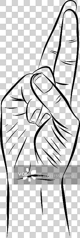 手语字母手势 聋哑人图片素材