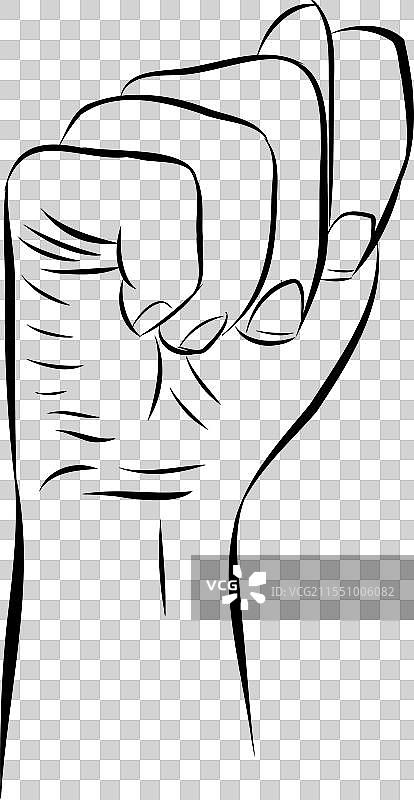 手语字母手势 聋哑人图片素材