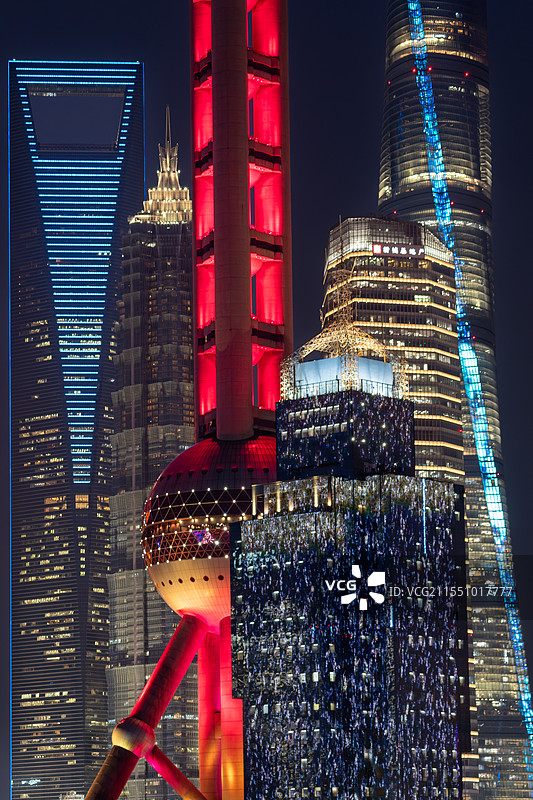 上海北外滩拍陆家嘴图片素材