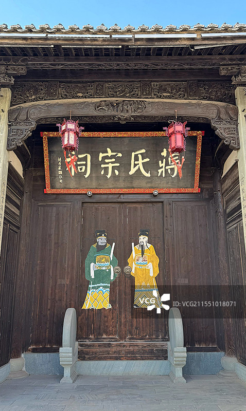 古老的蒋氏宗祠图片素材
